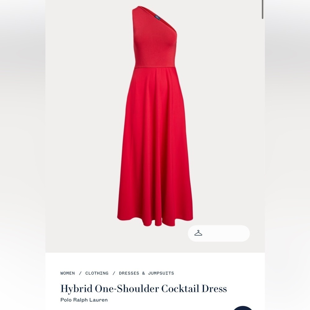 NWT Polo Ralph Lauren
Hybrid One-Shoulder Cocktail Dress